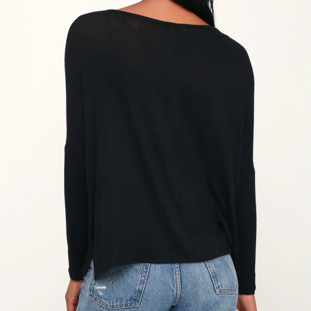 Lulus Greyson dolman long sleeve henley - Picture 3 of 9